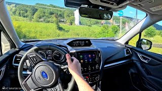 2024 Subaru Forester EBoxer  Active 20l 150hp  POV Test Drive  Consumption info [upl. by Ititrefen406]