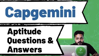 Capgemini Aptitude Questions and Answers 2020  2021 Batch [upl. by Neenaj]