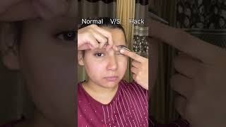 mascara hack with fork😰 mascara mascarahacks eyelashes makeup makeuphacks hack youtubeshorts [upl. by Redan368]