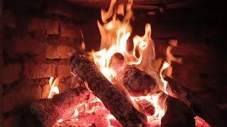 WARM RELAXING BURNING FIREPLACE WITH CRACKLING FIRE SOUNDS FOR SLEEP amp MEDITATION 🔥 [upl. by Noir]