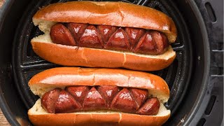 Air Fryer Hot Dogs in 6 minutes [upl. by Shultz]