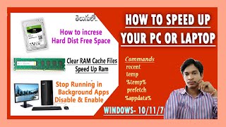 How to Speed Up Your PC and Laptop on Windows 10 Clean RAM amp HARD DISK Disable Unnecessary Apps [upl. by Dent179]