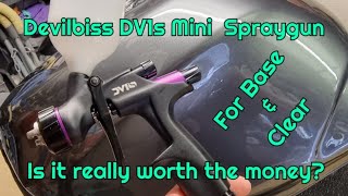 Devilbiss DV1s Smart Mini Spray Gun Review For Clearcoat and Basecoat [upl. by Quincy940]