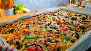 Better than pizza sheet pan casserole  EASY amp Quick dinner casserole recipe [upl. by Mozes]