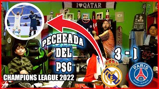 Real Madrid 3 PSG 1  Reacciones de Hinchas  Champions League 2022  Octavos de Final  Vuelta [upl. by Kirsteni]