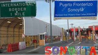 Border Crossing Lukeville to Sonoyta heading to Puerto Peñasco Hastle Free crossing [upl. by Euqirne471]