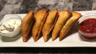 Taco Samosas  How to Make fried Tacos [upl. by Anelak432]