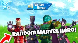 Random Marvel Superhero Fortnite Challenge Nextober Takeover Episode 2 [upl. by Ellerud]