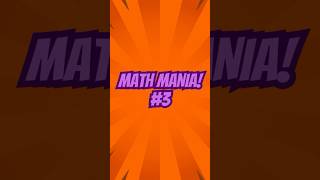 MATH MANIA 3 Sharpen Your Brain mathmania secretstowinningthelottery beinspiredreels [upl. by Dorcus]