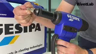 Cordless Nutsert Gun How to operate the Gesipa® Firebird Pro Gold [upl. by Sirrep]