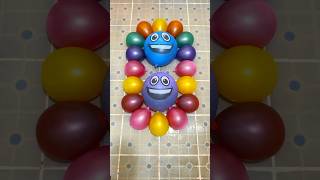 ASMR Beautiful Smile Balloon with mini balloons water Colorful  18 Balloons Pop Reverse Satisfying [upl. by Leinad]