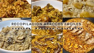 ARROCES FÁCILES PARA TRIUNFAR RECOPILACIÓN Mis mejores paellas melosos y risottos [upl. by Valerye161]