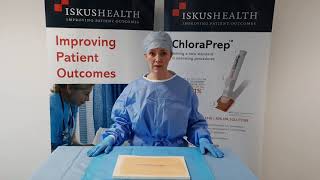 ChloraPrep Demonstration from the Skin Prep experts Iskushealth [upl. by Treve]