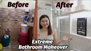 EXTREME BATHROOM MAKEOVER major transformation  Rocel Pagtalunan [upl. by Schober]