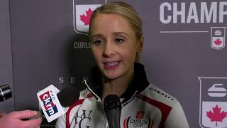 2018 Home Hardware Canada Cup  Media Scrum  Womens Final [upl. by Susumu]