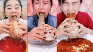 Chinese Girl Eat Geoducks Delicious Seafood  Seafood Mukbang Eating Show [upl. by Ortrude]