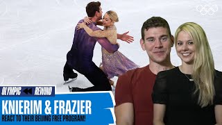 ⛸ Alexa Knierim amp Brandon Frazier react to their Beijing Performance [upl. by Fabyola]