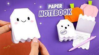 Оригами Блокнот Привидение из бумаги  Origami Paper Notebook without glue [upl. by Spracklen353]