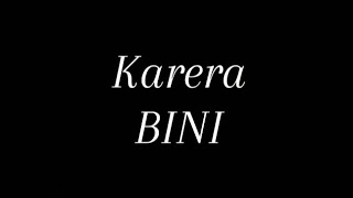 Karera  BINI Karaoke [upl. by Swaine]