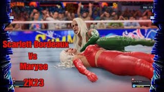 Scarlett Bordeaux Vs Maryse  Iron Woman 👠 20 Min Match [upl. by Emili861]