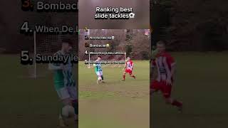 Ranking best slide tackles⚽️ shorts memes [upl. by Cummins648]