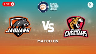 MPL T20 Live Match 5  Gwalior Cheetahs vs Rewa Jaguars  Live Score amp Commentary  SG Sports [upl. by Bloem]