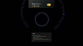 Dynamic Circular Text Animation for Flutter [upl. by Nickola805]