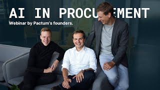 AI in Procurement  an introductory webinar from the founders of Pactum AI [upl. by Irahc914]