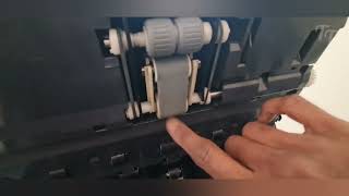 How to fix adf paper jam on Kyocera 3050ci4551ci5505ci Printer  adf separation feed belt [upl. by Ellerahs49]