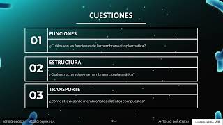 Sesión 03 Microbiología membrana citoplasmática [upl. by Jayson]