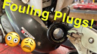 How To Change a Crank Seal on a Two Stroke EASY Fouling Plugs Burning Oil [upl. by Moishe]