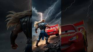 Thor and Lightning McQueen Thunderstorms and Terrifying Races Through the Dark [upl. by Akinet89]