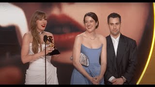 TAYLOR SWIFT Wins Album Of The Year For MIDNIGHTS  2024 GRAMMYs Acceptance Speech [upl. by Ewell]