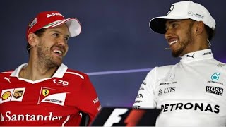 Lewis Hamilton and Sebastian Vettel being hilarious and mocking other drivers [upl. by Naivaj]