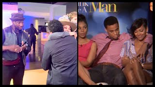 Michael Ealy put Meagan Good amp Jonathan Majors in a bad situation But y’all post the full video [upl. by Tirzah]