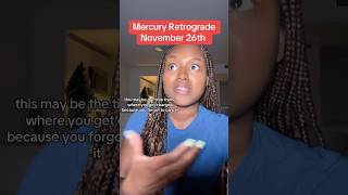 Mercury Retrograde November 26th astrology zodiac transits mercuryretrograde sidereal [upl. by Alrahs65]