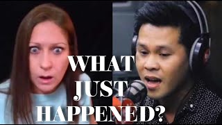 WHO IS THIS GUY Reaction to Marcelito Pomoy sings The Prayer [upl. by Htenay]