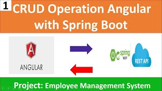 CRUD Operations Spring Boot with Angular  Employee Management System project Introduction part1 [upl. by Ahtivak]