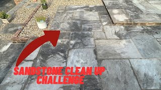 Amazing SANDSTONE PATIO clean [upl. by Zosema448]