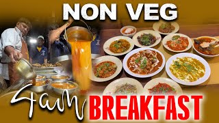 4 AM NonVeg Breakfast at Hotel Nayab  Hyderabad street food [upl. by Nollad132]