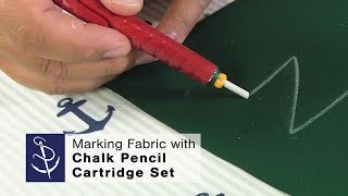 Marking Fabric with Chalk Pencil Cartridge Set [upl. by Ahsekram]