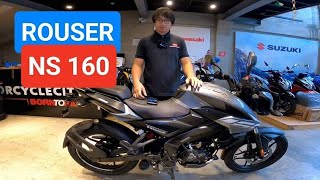 ROUSER NS 160 FI 2022 SRP 98600 FULL SPECS DEMO REVIEW SOUND CHECK KIRBY MOTOVLOG [upl. by Enigroeg]