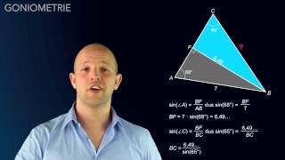 Goniometrie  het bewijs en gebruik van de sinusregel  WiskundeAcademie [upl. by Romain126]
