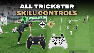 ALL TRICKSTER SKILL CONTROLS in EAFC24 w ONLINE GAMEPLAY EXAMPLES [upl. by Ahselet]