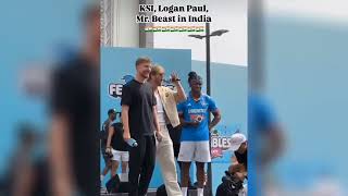 ksi mrbeast and logan paul in india [upl. by Hadihsar50]