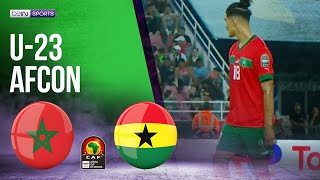 Morocco vs Ghana  U23 AFCON HIGHLIGHTS  06272023  beIN SPORTS USA [upl. by Zendah]