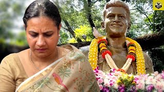 Ashwini Puneeth Rajkumar Emotionally Standing Infront Of Appu Statue  Puneeth Rajkumar Death Day [upl. by Kwei144]