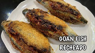 Goan Fish Recheado Recipe  Mackerels Stuffed with Recheado Masala [upl. by Duff]