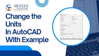 How to Change Units in AutoCAD  Units in AutoCAD with Examples  Units [upl. by Scevo]