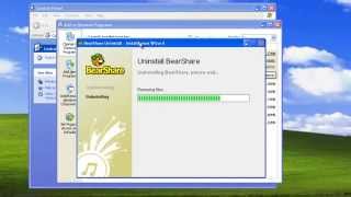 How to uninstall remove Bearshare program toolbars search [upl. by Leesen]